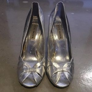 Silver Party Pumps